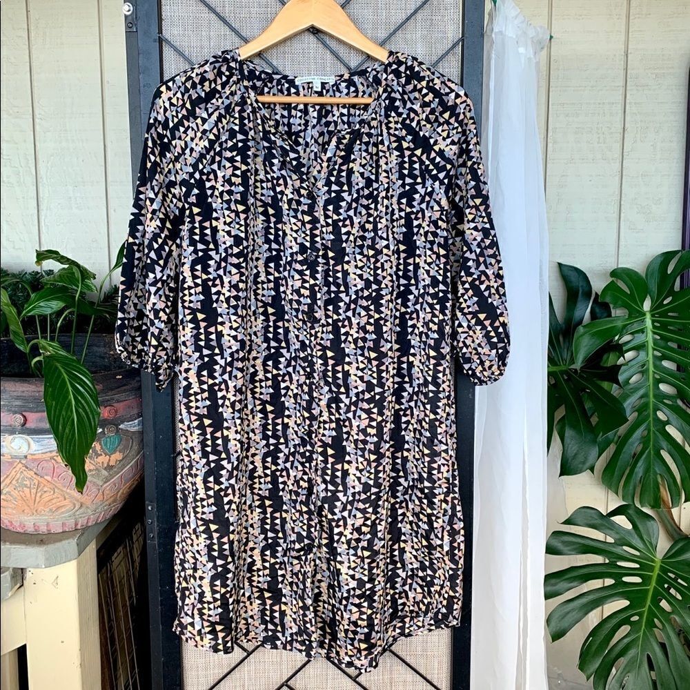 Collective Concepts Black Multi Colored Dress M